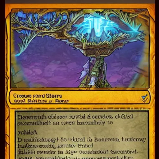 Prompt: terraria as a magic the gathering card, realistic,