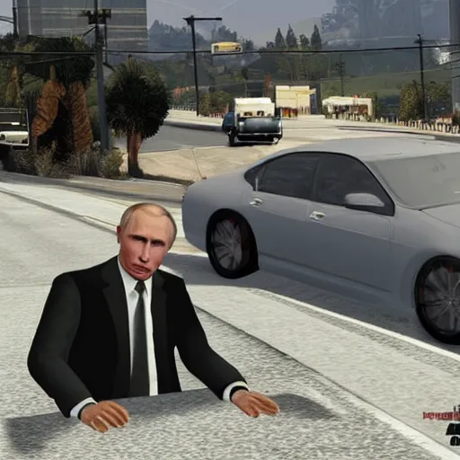 Image similar to Putin in GTA style