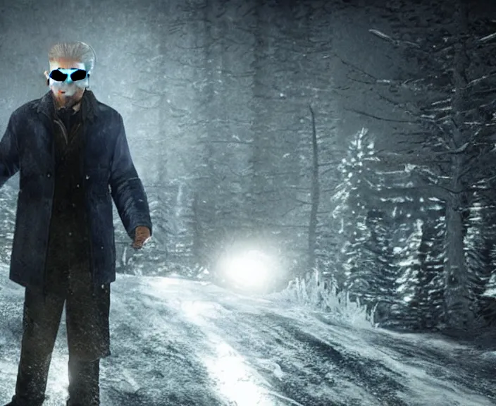 Prompt: screenshot of martin scorsese in until dawn ( 2 0 1 5 ), ps 5, 4 k, hi - res