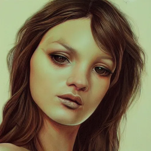 Prompt: portrait of a beautiful girl by Vanessa Beecroft Artgerm