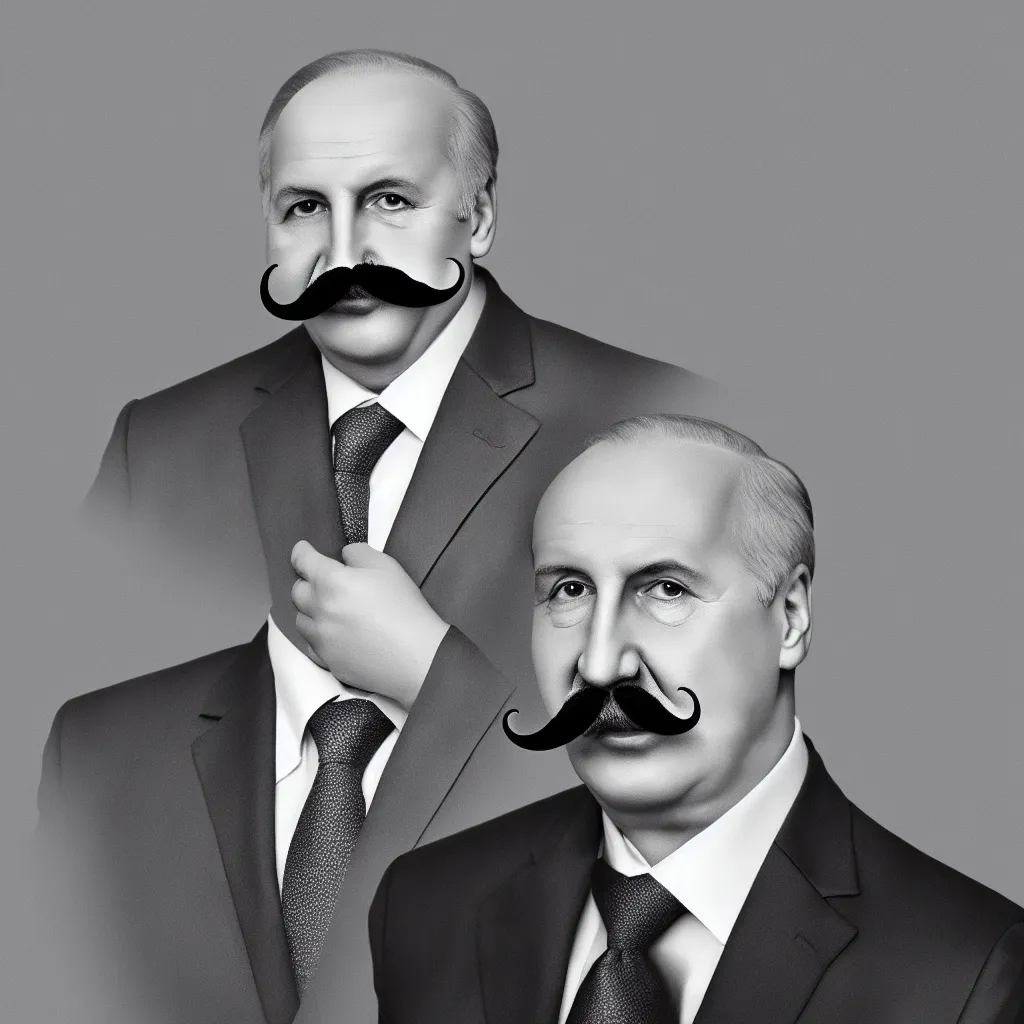 Image similar to single portrait of alexander lukashenko, mustache swapped with one potato, very detailed, 4 k, professional photography