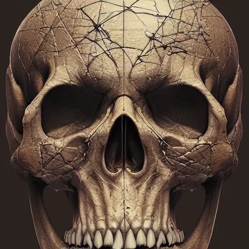 Image similar to portrait_of_a_melting_skull._intricate_abstract._intricate_artwork._by_Tooth_Wu_wlop_beeple_dan_mumford._octane_render_trending_on_artstat