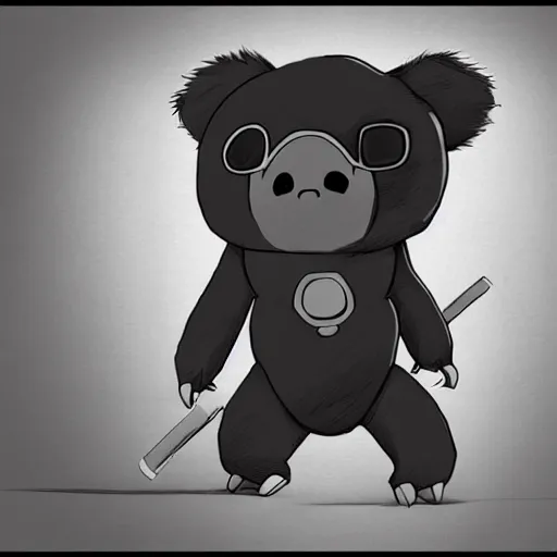 afro samurai kuma -I can never look at teddy bears in the same way