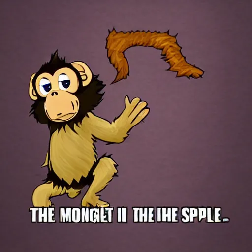 Image similar to monkey in the style of dark souls