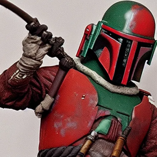 Prompt: a still of tengu in the book of boba fett, realistic, photorealistic, detailed,