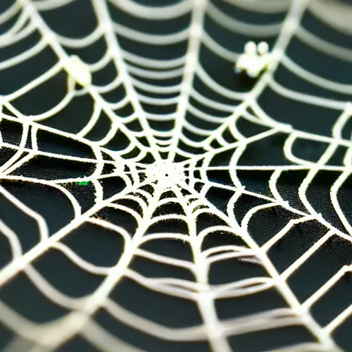 Prompt: spiderweb macro, toy soldiers