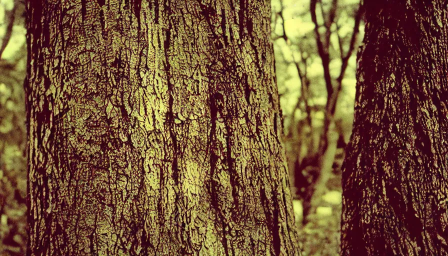 Image similar to 7 0 s film still from a horror movie about a tree and a fish, kodachrome, cinecolor, cinestill, film grain, film texture, retro, cinematic, high resolution, photorealism,