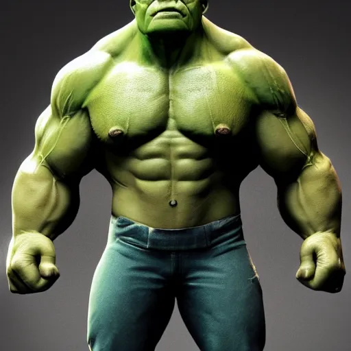 Image similar to mark rufalo as hulk, render, octane render,