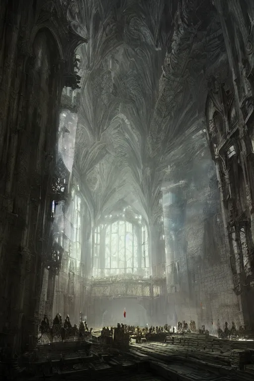 Prompt: inside king arthur castle, intricate, elegant, volumetric lighting, digital painting, highly detailed, artstation, sharp focus, illustration, concept art, ruan jia, steve mccurry