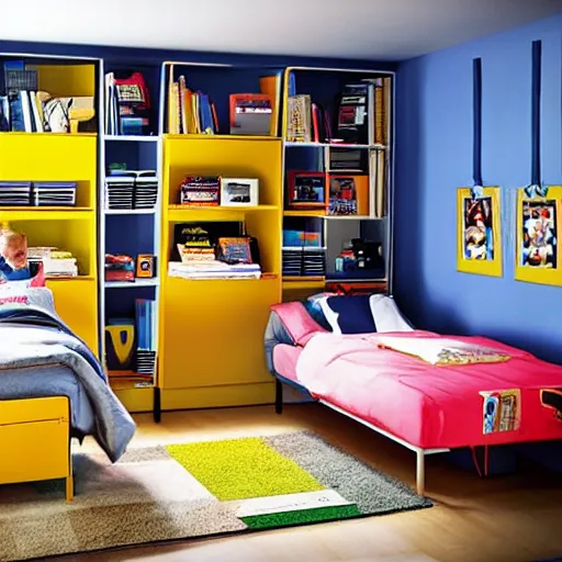 Image similar to ps 2 themed bedroom ikea catalog photo