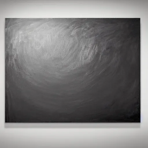 Image similar to large scale chalkboard painting by cy twombly, sparse brush strokes, high resolution art scan, well lit