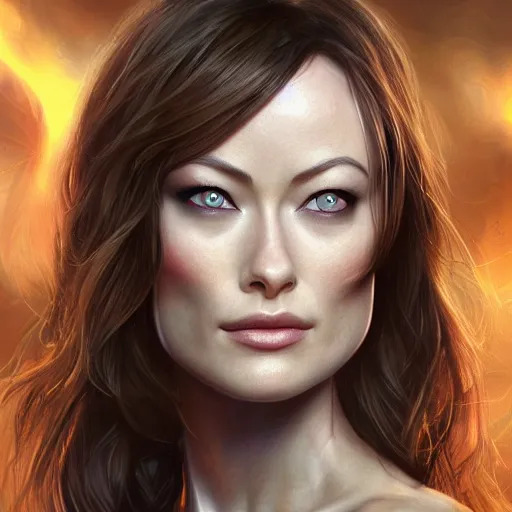 Prompt: Olivia Wilde, portrait, fantasy, medieval, beautiful face, vivid colors, elegant, concept art, sharp focus, digital art, Hyper-realistic, 4K, Unreal Engine, Highly Detailed, HD, Dramatic Lighting by Brom, trending on Artstation