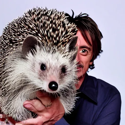 Image similar to Richard Hammond presents his pet Hedgehog, Highly Detailed