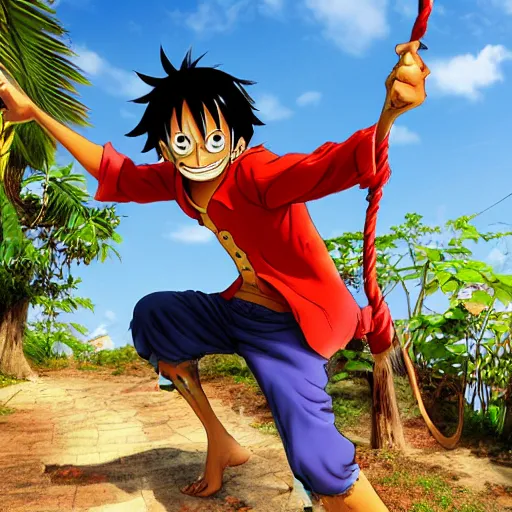 Image similar to monkey as luffy photography