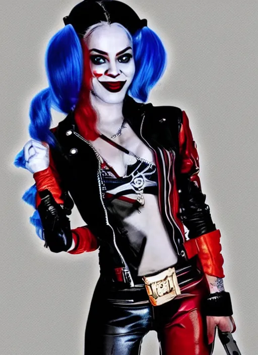 Prompt: black Harley Quinn