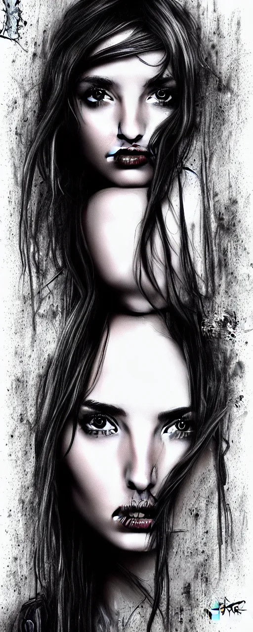 Image similar to ana de armas by hr giger full color trending on art station