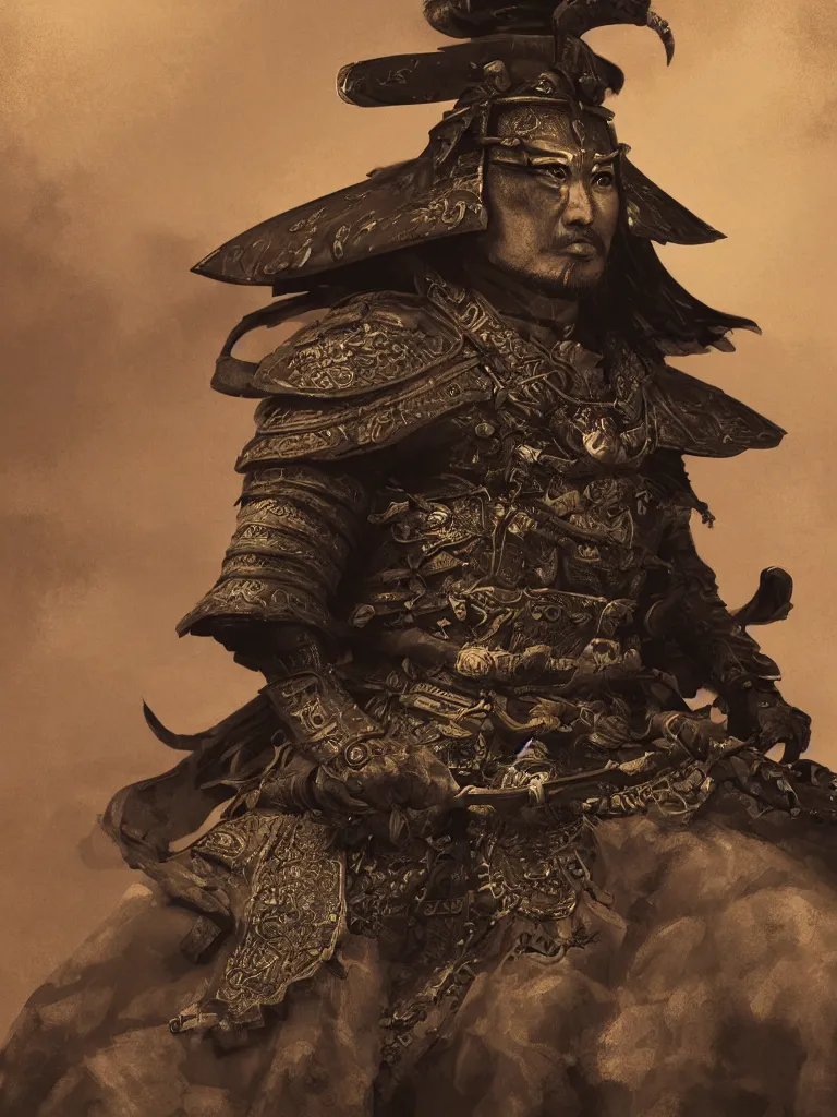 Image similar to an illustration masterpiece design of a samurai, by justin gerard, octane render, 8 k, beautifully lit