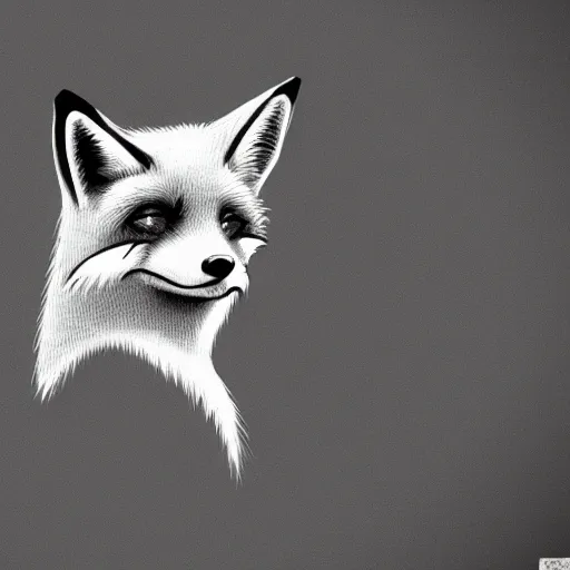 Prompt: a sad cartoon anthro fox looking down