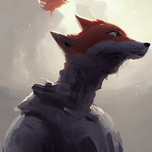 Image similar to 👨‍🚀🦊, digital Art, Greg rutkowski, Trending artstation,cinematographic