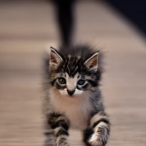 Image similar to kitten on the catwalk