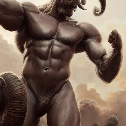 Prompt: a commission of a muscular athropomorphic half human half elephant,digital art,art by greg rutkowski,charles bowater,ross tran,hyperdetailed,detailed face,photorealistic,professional lightimg,dramatic,cool,award winning,2022,victorian