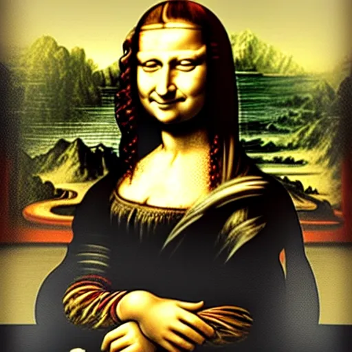 Prompt: monalisa egirl