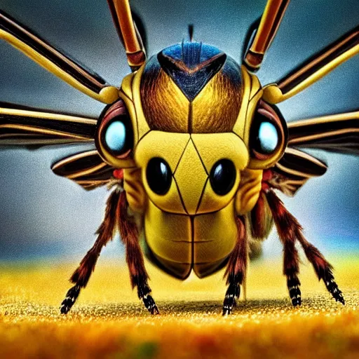 Image similar to national geographic photo of beedrill, pokemon in the wild, intricate, portrait, 8 k highly professionally detailed, hdr, award winning