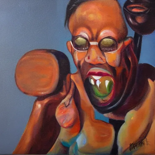 Image similar to the most offensive thing ever, contemporary painting