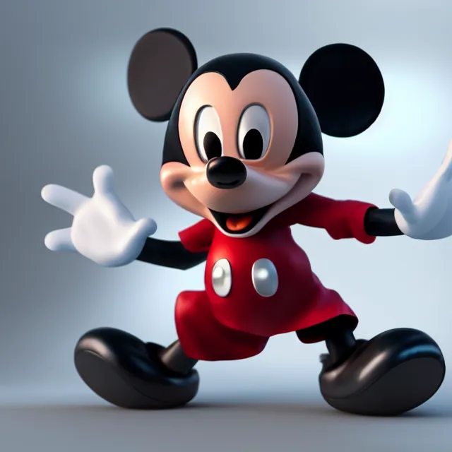 Image similar to ultra realistic mickey mouse wearing heavy armour, dark cinematic, volumetric, realistic, 3 d render, realistic render, cinematic lighting, volumetric lighting, atmospheric, cinematic, unreal engine 5, unreal engine render, octane render, hd, photorealism, hyper realistic, photo, 8 k