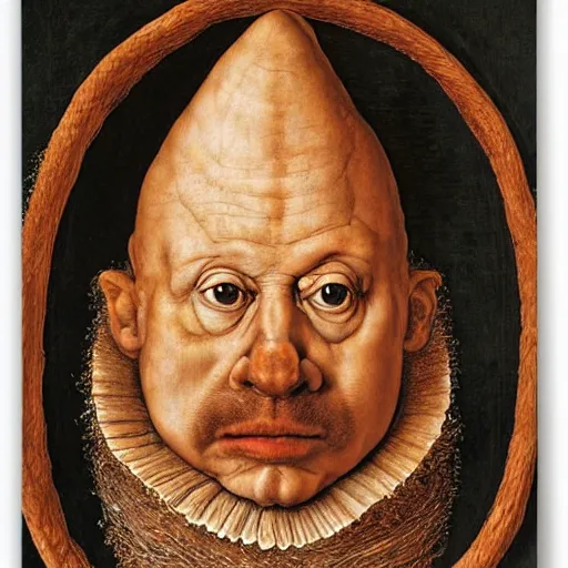 Image similar to coneheads portrait by giuseppe arcimboldo