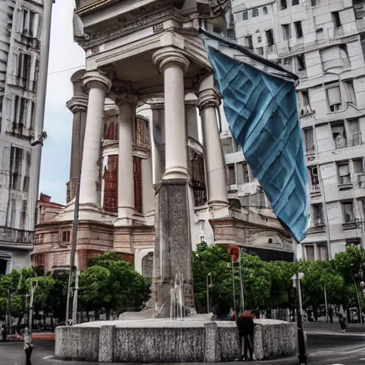 Prompt: photo of Rosario, Argentina, monumento a la bandera