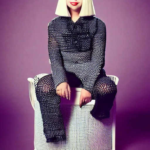 Image similar to Sia Furler photoshoot full body