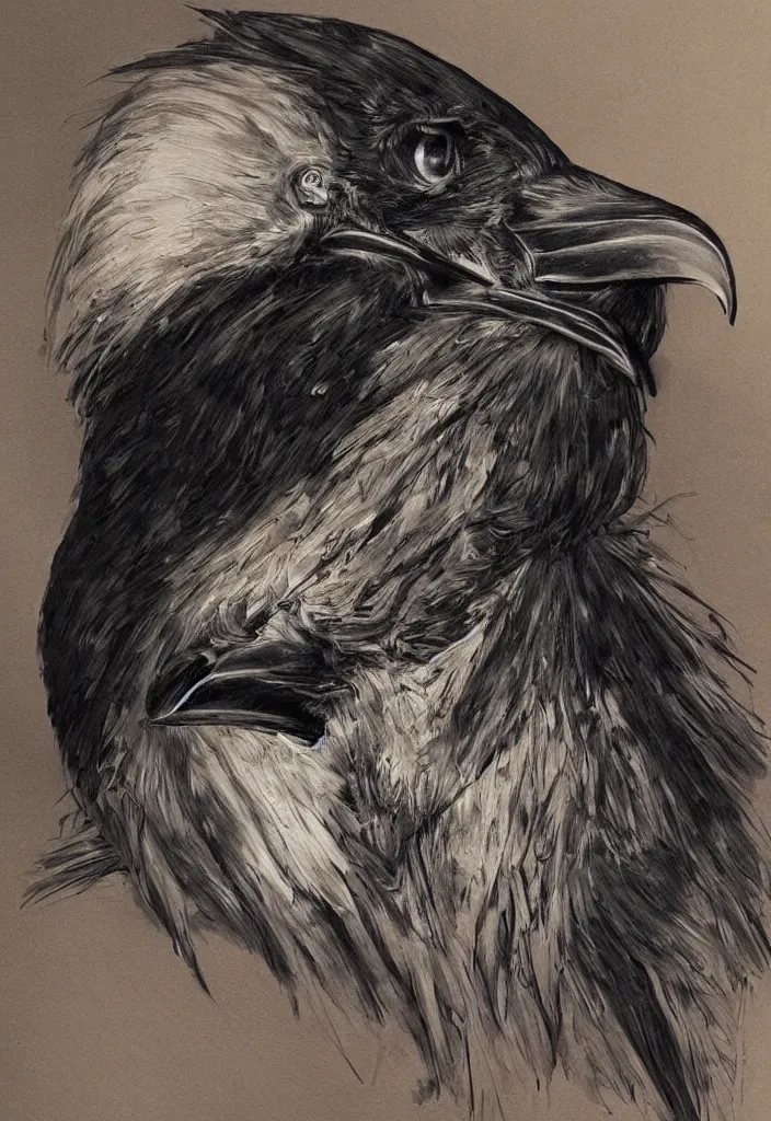 Image similar to a beautiful painting of a raven mask, by mark brooks, detailed drawing, concept art, stunning visuals, portrait