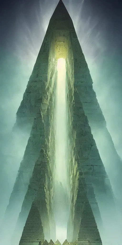 Prompt: derek surreal rutkowski pyramids perfect lucid dream perfect zabrocki k egyptian ancient gods artgerm symmetry!! greg egypt 4 composition green lush a very lighting in detailed dreamlike