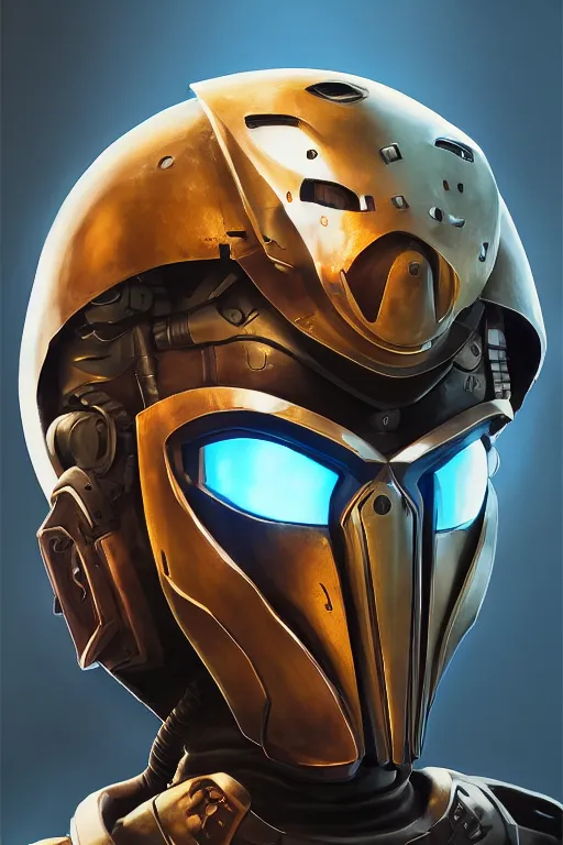 Image similar to epic mask helmet robot ninja portrait stylized as fornite style game design fanart by concept artist gervasio canda, behance hd by jesper ejsing, by rhads, makoto shinkai and lois van baarle, ilya kuvshinov, rossdraws global illumination radiating a glowing aura global illumination ray tracing hdr render in unreal engine 5