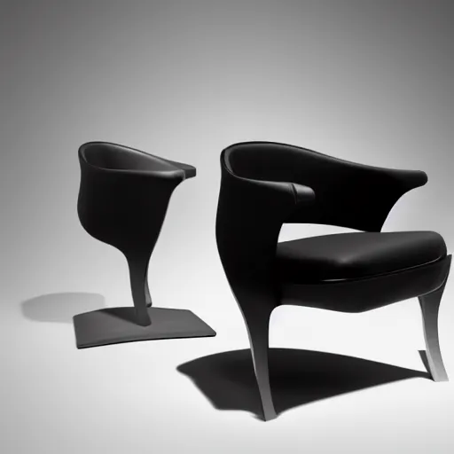 Image similar to a photo of a z - chair by zaha hadid, 4 k