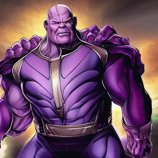 Image similar to Roseanne as Thanos