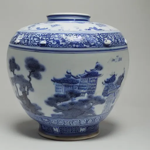 Image similar to photographs of qing dynasty imperial kiln porcelain