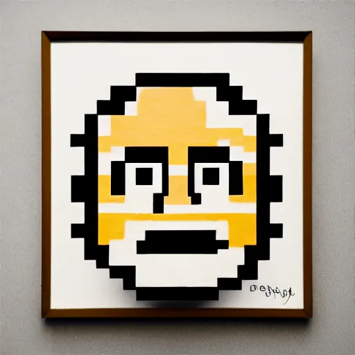 Prompt: danny devito as mega man, bust portrait