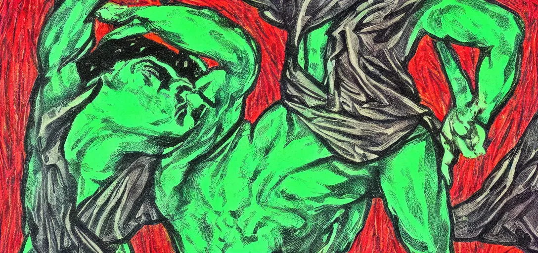 Prompt: an abstract spiritual background, a multiracial greek god dancing, green eyes. high contrast lines, great detail. 2 4 mm, photorealistic, saturated color scheme