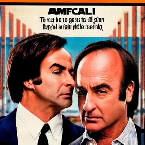 Image similar to A 1980s movie poster for Better Call Saul