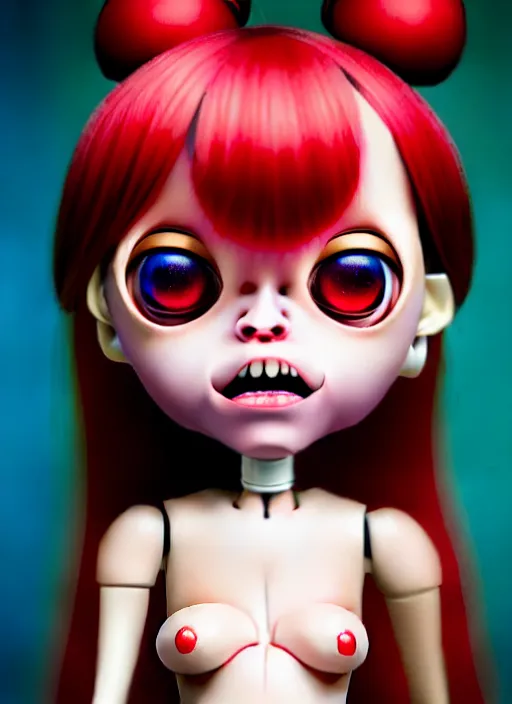 Prompt: a dramatic emotional hyperrealistic pop surrealist oil panting of a sad sobbing grotesque kawaii vocaloid figurine caricature sobbing red in the face uglycrying with tears and snot featured on spitting image by passarotti made of blythe doll, 😭 🤧 💔