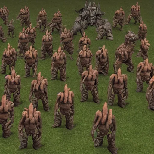 Image similar to high quality photo of zergs on creep, realism, 8k, award winning photo