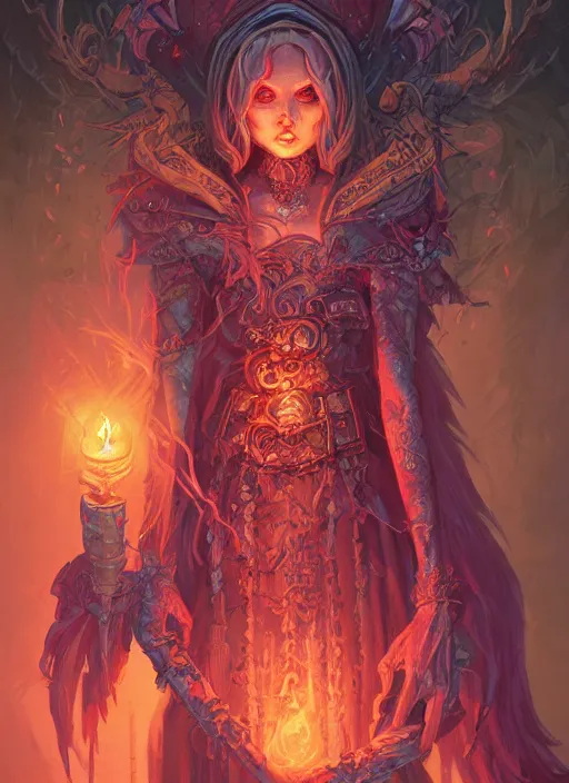 Image similar to fineart illustration of the necromancer, illustrated by ross tran and dan mumford, hyper detailed, fantasy surrealism, crisp