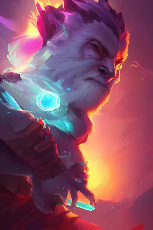 Prompt: volibear league of legends wild rift hero champions arcane magic digital painting bioluminance alena aenami artworks in 4 k design by lois van baarle by sung choi by john kirby artgerm and greg rutkowski and magali villeneuve mage fighter assassin