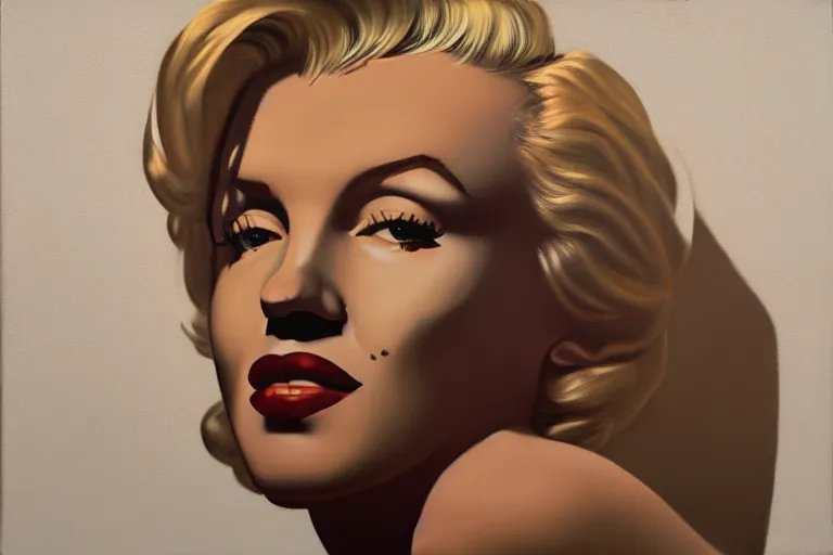 Image similar to portrait of merlyn monroe artwork by tim eitel
