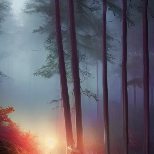 Image similar to taylor swift, long hair with bangs, Crystal blue eyes, full-shot, full pov, beautiful fog lit forest in backround, oil colors, elegant, sharp focus, beautiful face, Hyper-realistic, Highly Detailed, HD, Dramatic Lighting by Brom, by beeple, studio ghibli, wallpaper, highly detailed, trending on artstation