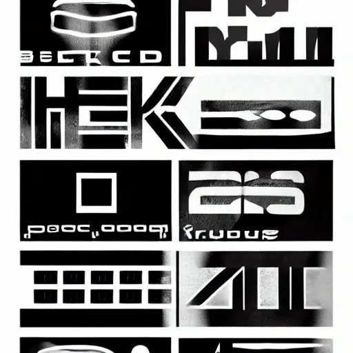 Image similar to black on white graphic design in style of eric hu, y 2 k, brutalism, acid, techno