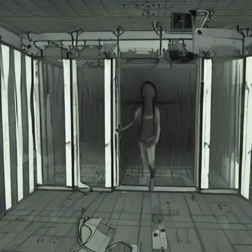 Image similar to Sanna Marin inside an scp containment chamber, CCTV footage