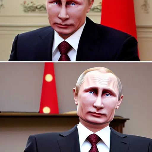 Image similar to vladimir putin as a plushie